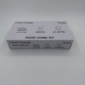Craftmade CK1000-W Builder White Door Chime Kit, White Buttons